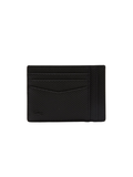 LACOSTE Chantaco Leather Card Holder Black - MAISONDEFASHION.COM