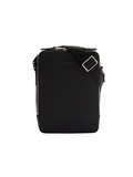 LACOSTE Chantaco Piqué Leather Shoulder Bag Black - MAISONDEFASHION.COM