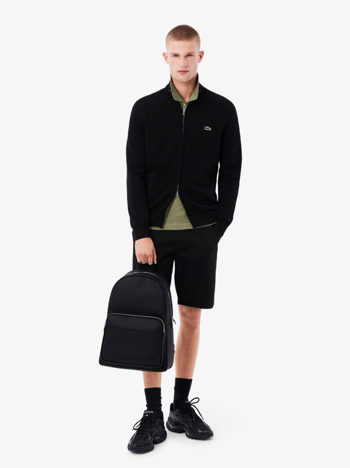 LACOSTE Classic Backpack Black - MAISONDEFASHION.COM