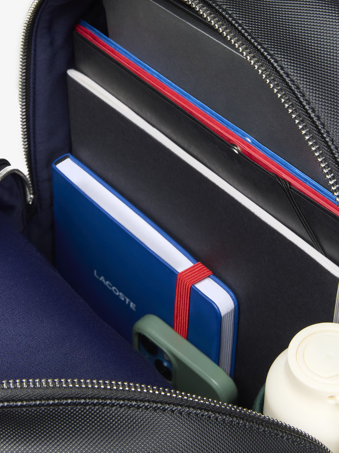 LACOSTE Classic Backpack Black - MAISONDEFASHION.COM