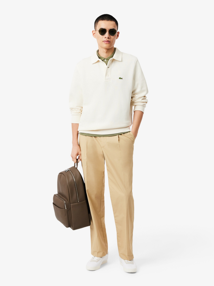 LACOSTE Classic Backpack Brown - MAISONDEFASHION.COM