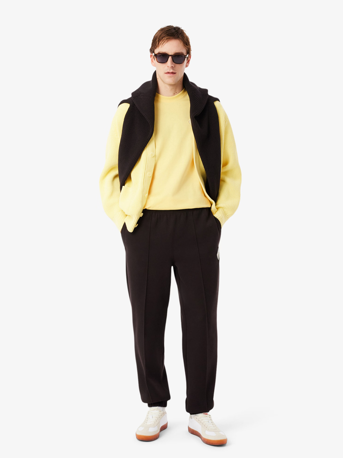 LACOSTE Classic Fit Heavy Badge Accent T-shirt Pastel Yellow - MAISONDEFASHION.COM
