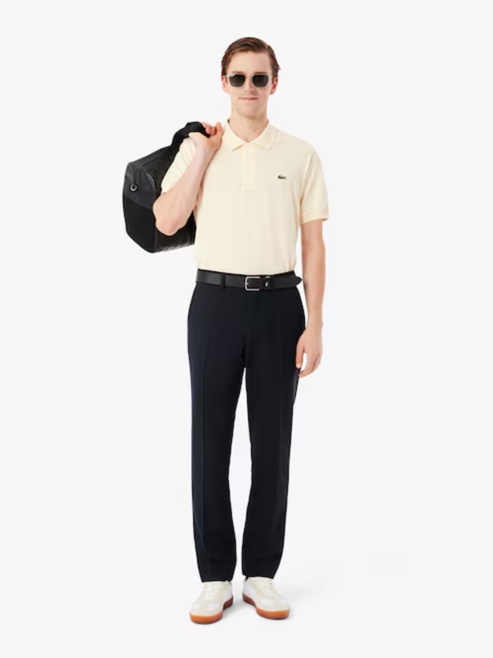 LACOSTE Classic Fit L.12.12 LIGHT Polo Shirt Beige - MAISONDEFASHION.COM