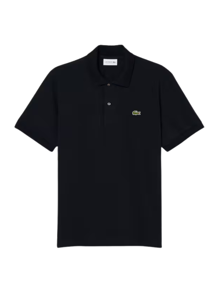 LACOSTE Classic Fit L.12.12 LIGHT Polo Shirt Black - MAISONDEFASHION.COM