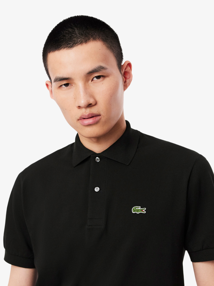 LACOSTE Classic Fit L.12.12 LIGHT Polo Shirt Black - MAISONDEFASHION.COM
