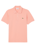 LACOSTE Classic Fit L.12.12 LIGHT Polo Shirt Coral Pink - MAISONDEFASHION.COM