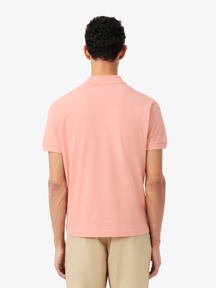 LACOSTE Classic Fit L.12.12 LIGHT Polo Shirt Coral Pink - MAISONDEFASHION.COM