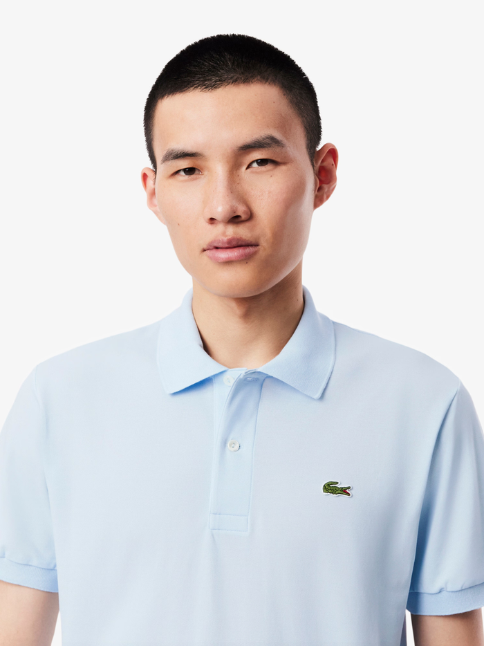 LACOSTE Classic Fit L.12.12 LIGHT Polo Shirt Light Blue - MAISONDEFASHION.COM