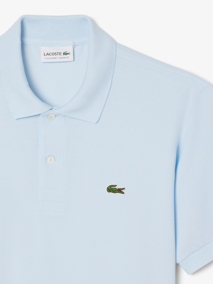 LACOSTE Classic Fit L.12.12 LIGHT Polo Shirt Light Blue - MAISONDEFASHION.COM