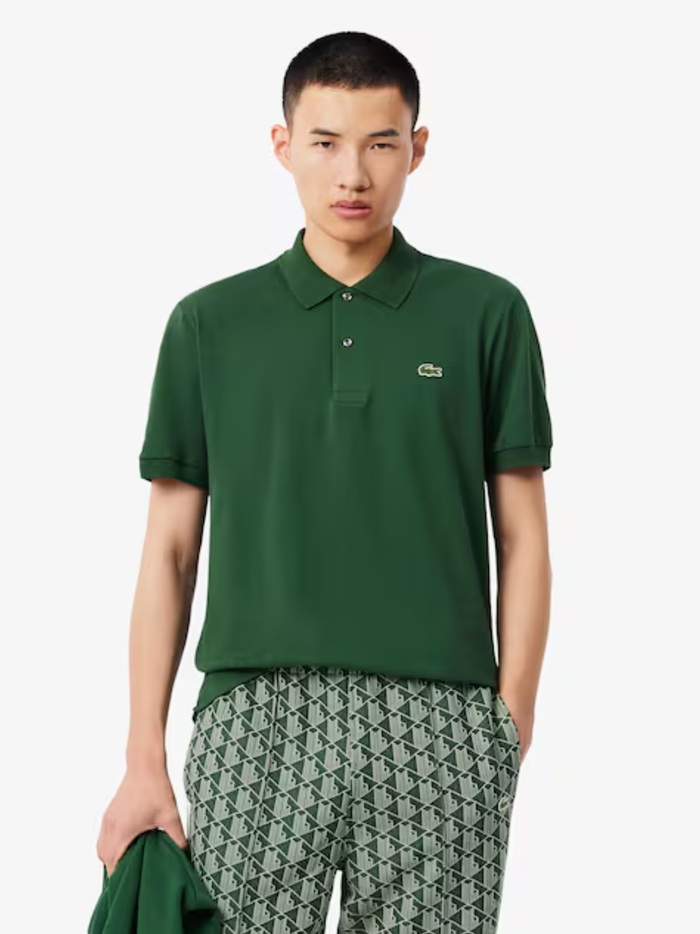 LACOSTE Classic Fit L.12.12 LIGHT Polo Shirt Pine Green - MAISONDEFASHION.COM