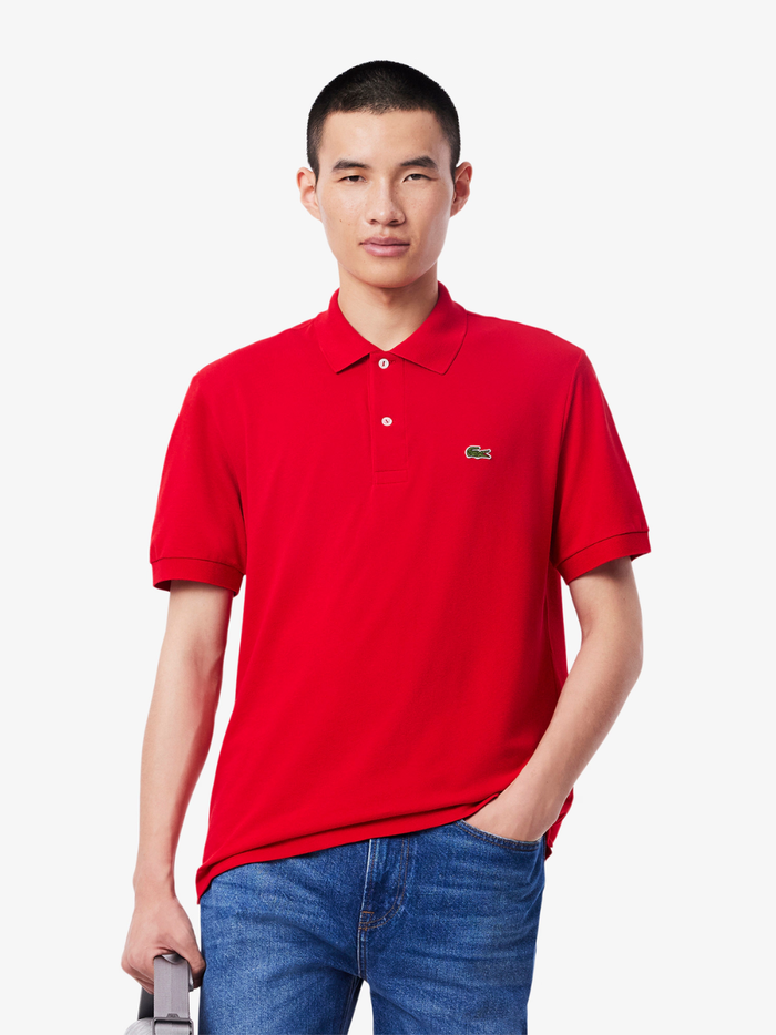 LACOSTE Classic Fit L.12.12 LIGHT Polo Shirt Red - MAISONDEFASHION.COM