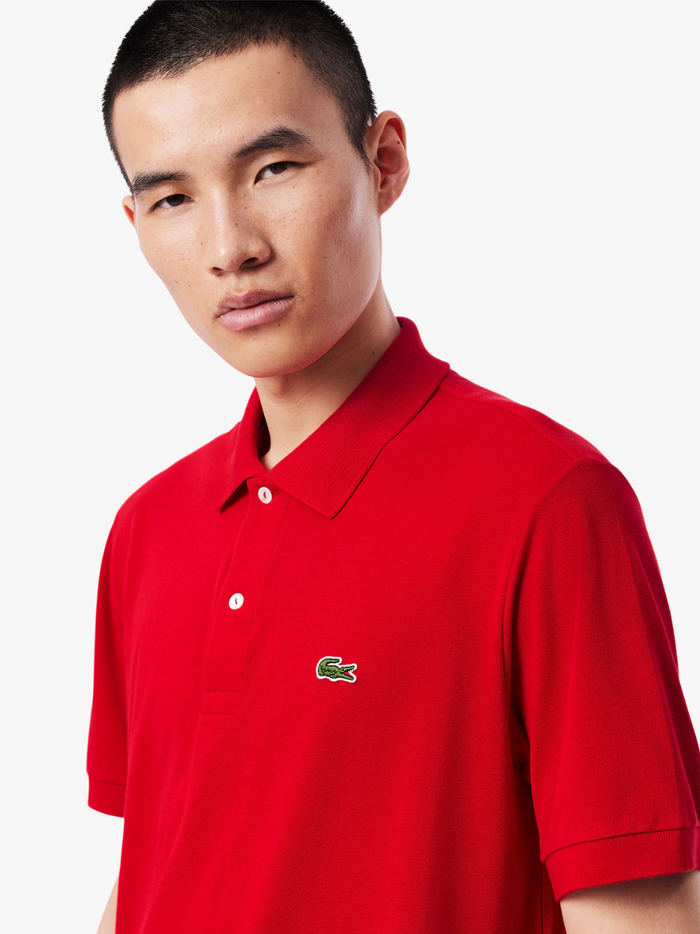 LACOSTE Classic Fit L.12.12 LIGHT Polo Shirt Red - MAISONDEFASHION.COM