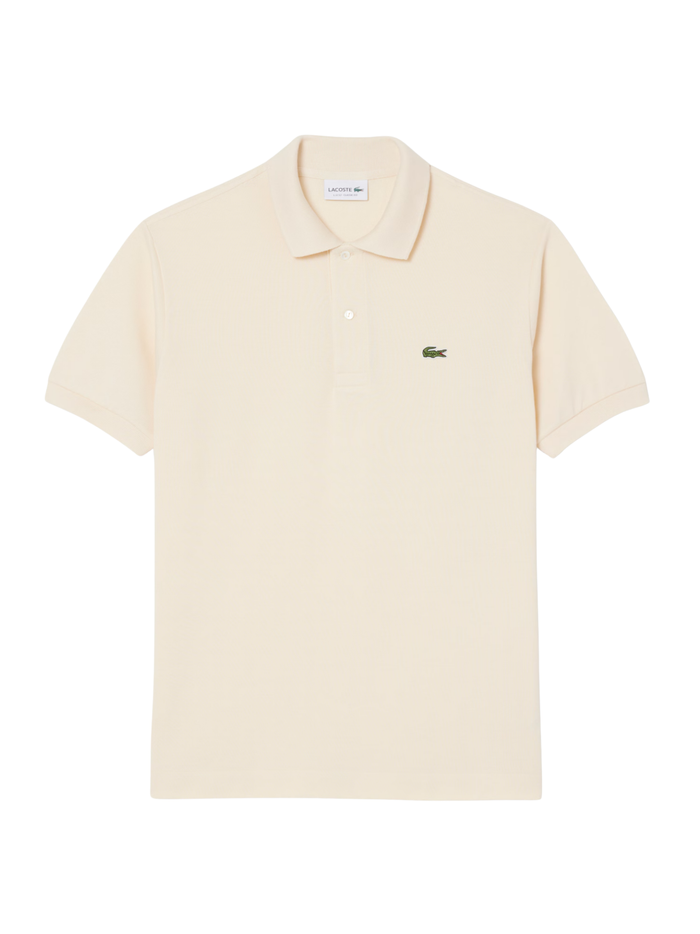 LACOSTE Classic Fit L.12.12 Original Polo Shirt Beige - MAISONDEFASHION.COM