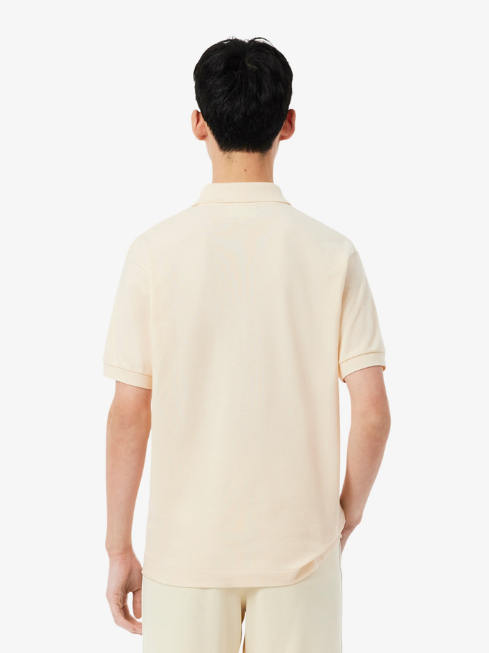 LACOSTE Classic Fit L.12.12 Original Polo Shirt Beige - MAISONDEFASHION.COM