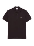 LACOSTE Classic Fit L.12.12 Original Polo Shirt Brown - MAISONDEFASHION.COM