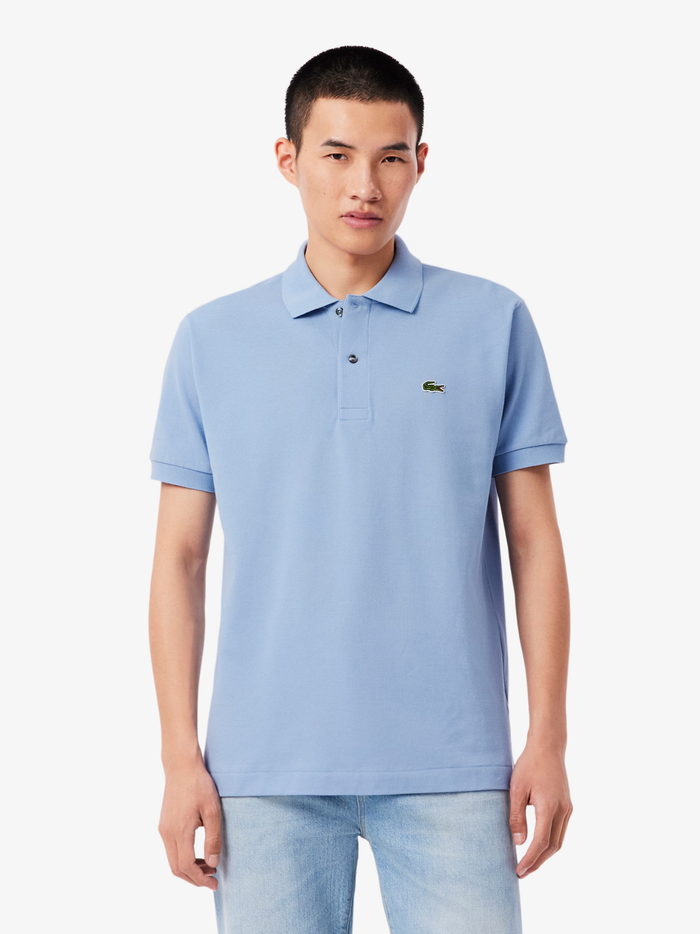 LACOSTE Classic Fit L.12.12 Original Polo Shirt Light Blue - MAISONDEFASHION.COM