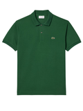 LACOSTE Classic Fit L.12.12 Original Polo Shirt in Pine Green - Men's Short Sleeve Piqué Cotton Polo with Green Crocodile Logo