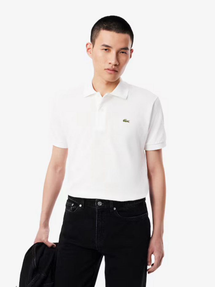 LACOSTE Classic Fit L.12.12 Original Polo Shirt White - MAISONDEFASHION.COM