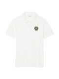 LACOSTE Classic Fit Petit Piqué Badge Polo Shirt White - MAISONDEFASHION.COM