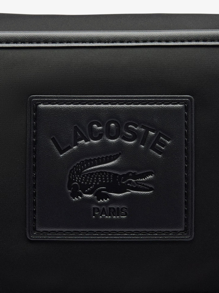 LACOSTE Classic Flap Close Satchel Black - MAISONDEFASHION.COM