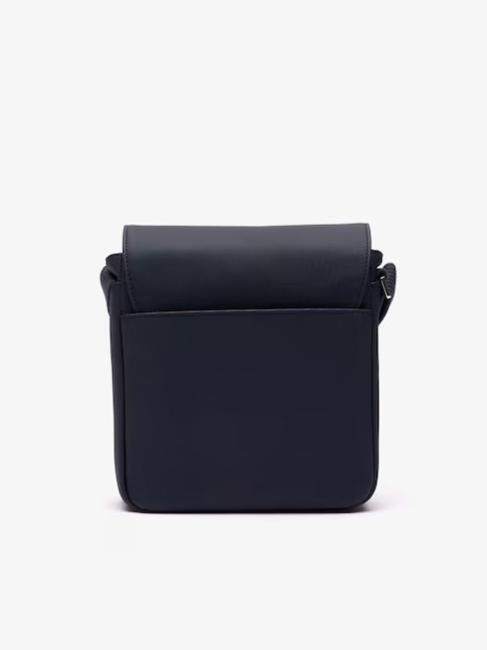 LACOSTE Classic Flap Close Shoulder Bag Navy - MAISONDEFASHION.COM