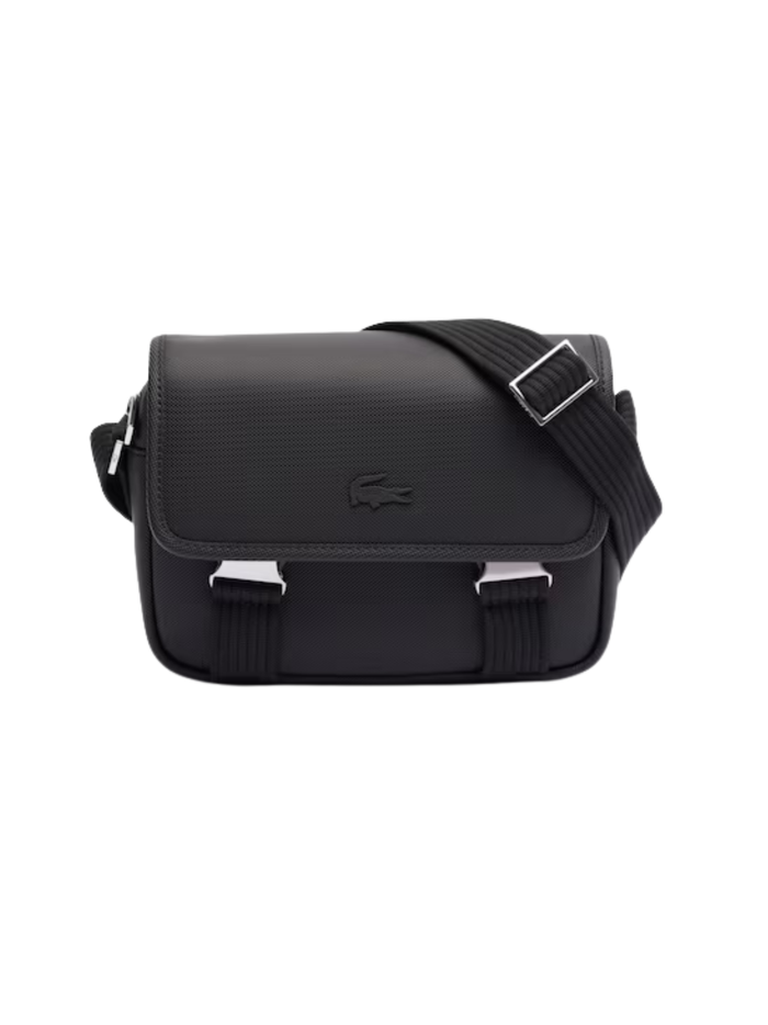 LACOSTE Classic Messenger Bag Black - MAISONDEFASHION.COM