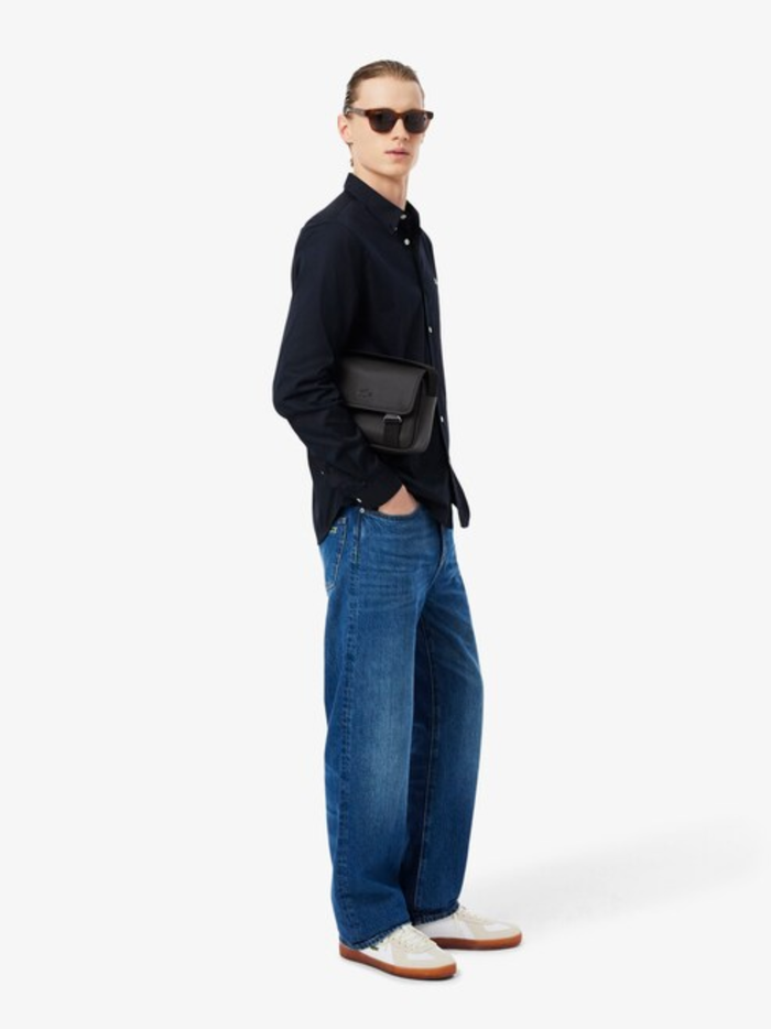 LACOSTE Classic Messenger Bag Black - MAISONDEFASHION.COM