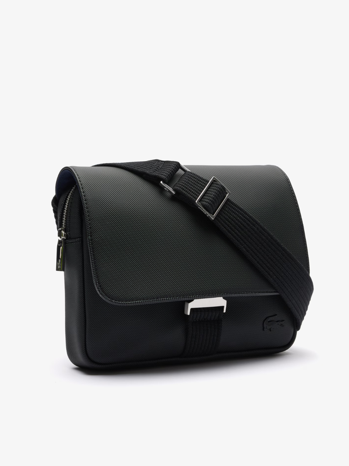 LACOSTE Classic Messenger Bag Black - MAISONDEFASHION.COM