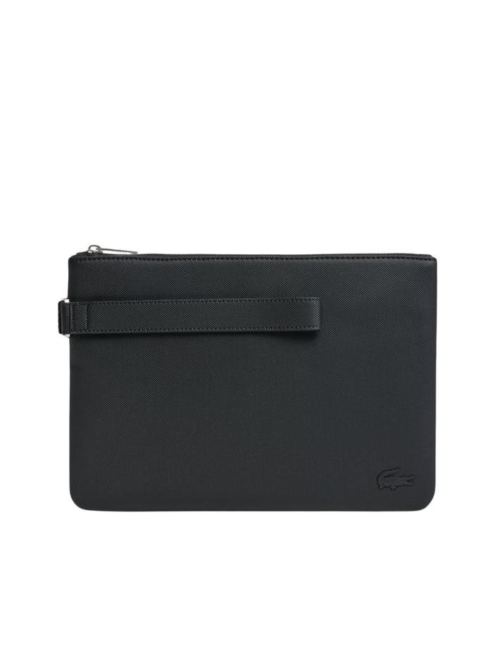 LACOSTE Classic Pouch Bag Black - MAISONDEFASHION.COM