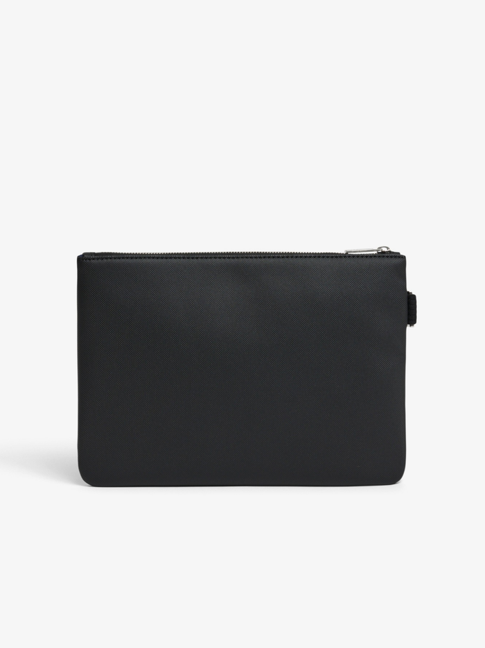 LACOSTE Classic Pouch Bag Black - MAISONDEFASHION.COM