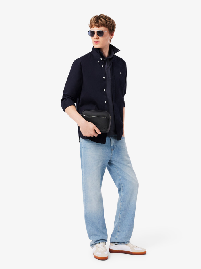 LACOSTE Classic Reporter Bag Black - MAISONDEFASHION.COM