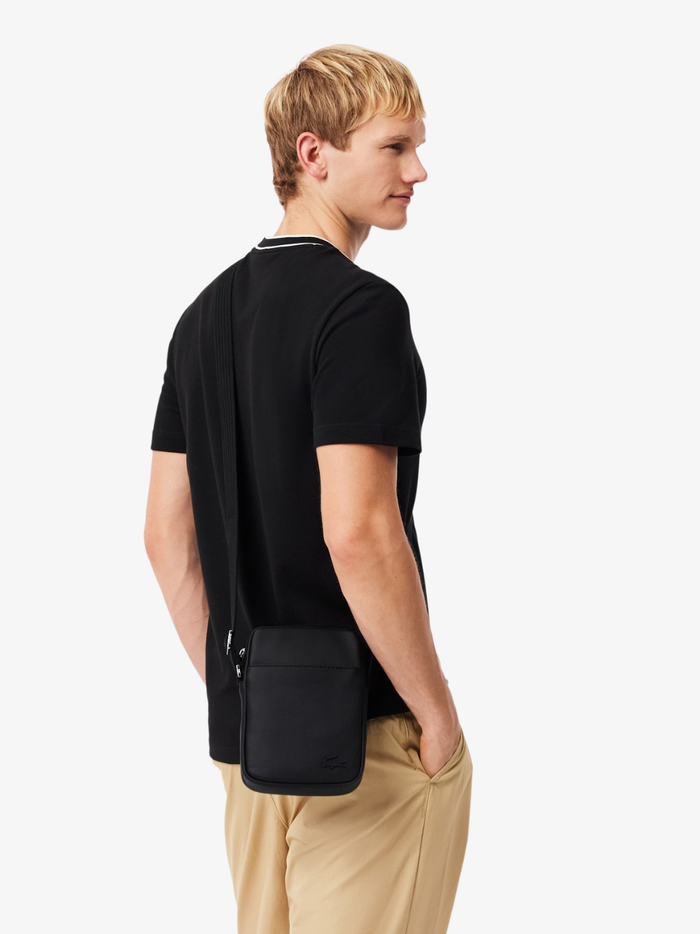 LACOSTE Classic Satchel Black - MAISONDEFASHION.COM