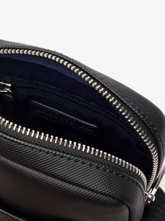 LACOSTE Classic Satchel Black - MAISONDEFASHION.COM