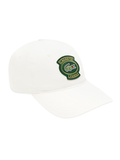 LACOSTE Cotton Badge Cap White - MAISONDEFASHION.COM