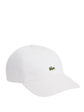 LACOSTE Cotton Denim Cap White