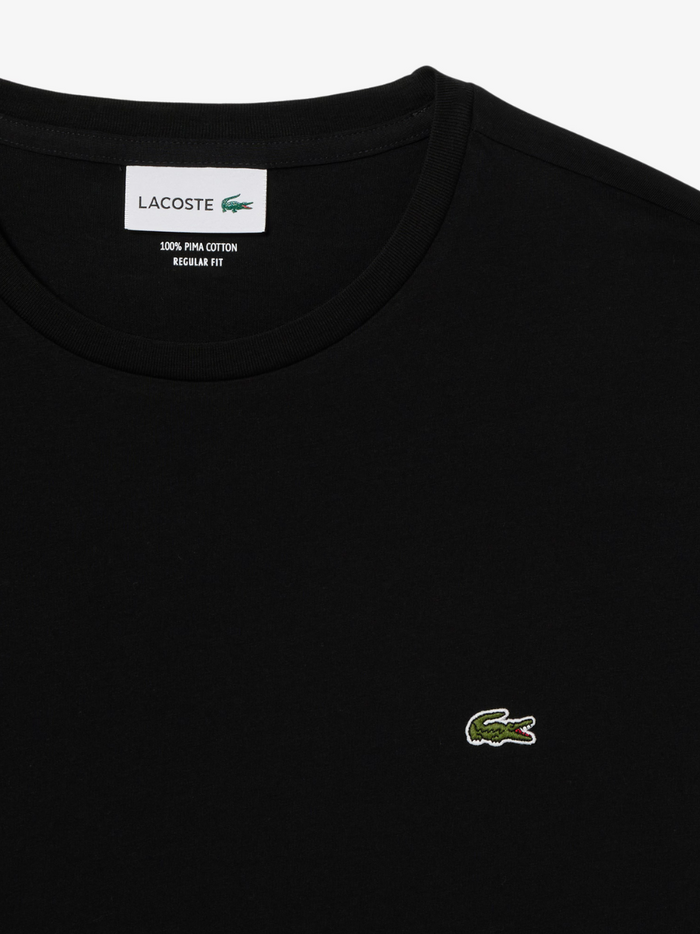 LACOSTE Cotton Pima T-shirt Black - additional product detail or styling view demonstrating versatility