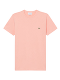 LACOSTE Cotton Pima T-shirt Coral Pink - MAISONDEFASHION.COM