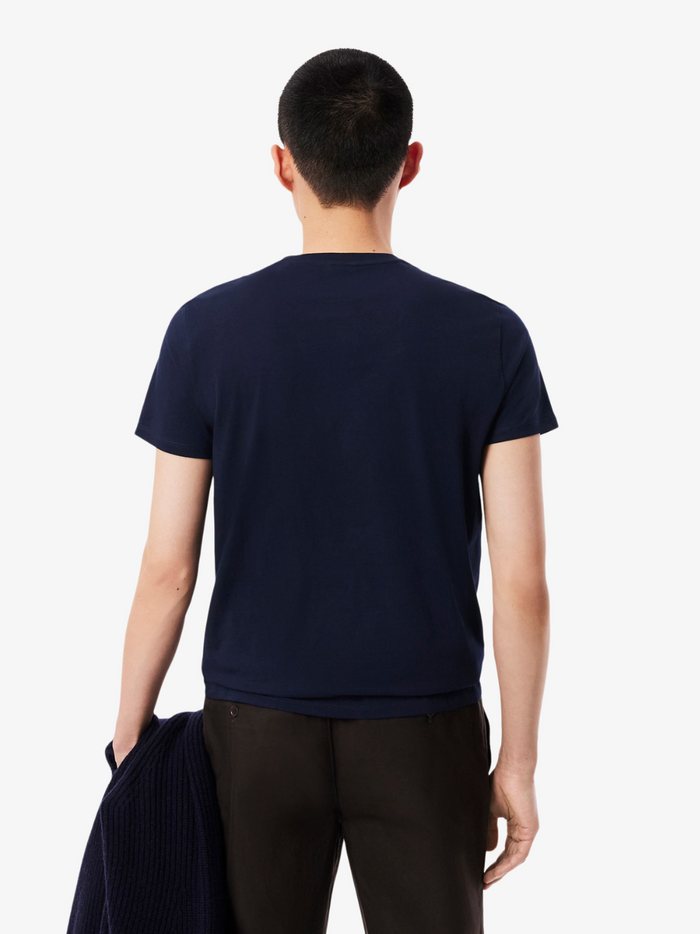 LACOSTE Cotton Pima T-shirt Midnight Blue - lifestyle shot or alternative angle showcasing the versatile design