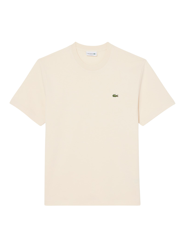 LACOSTE Cotton T-shirt Beige