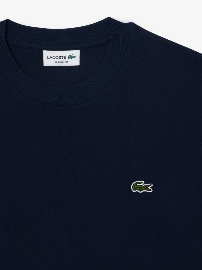 LACOSTE Cotton T-shirt Midnight Blue - lifestyle shot or additional angle showcasing the versatile design