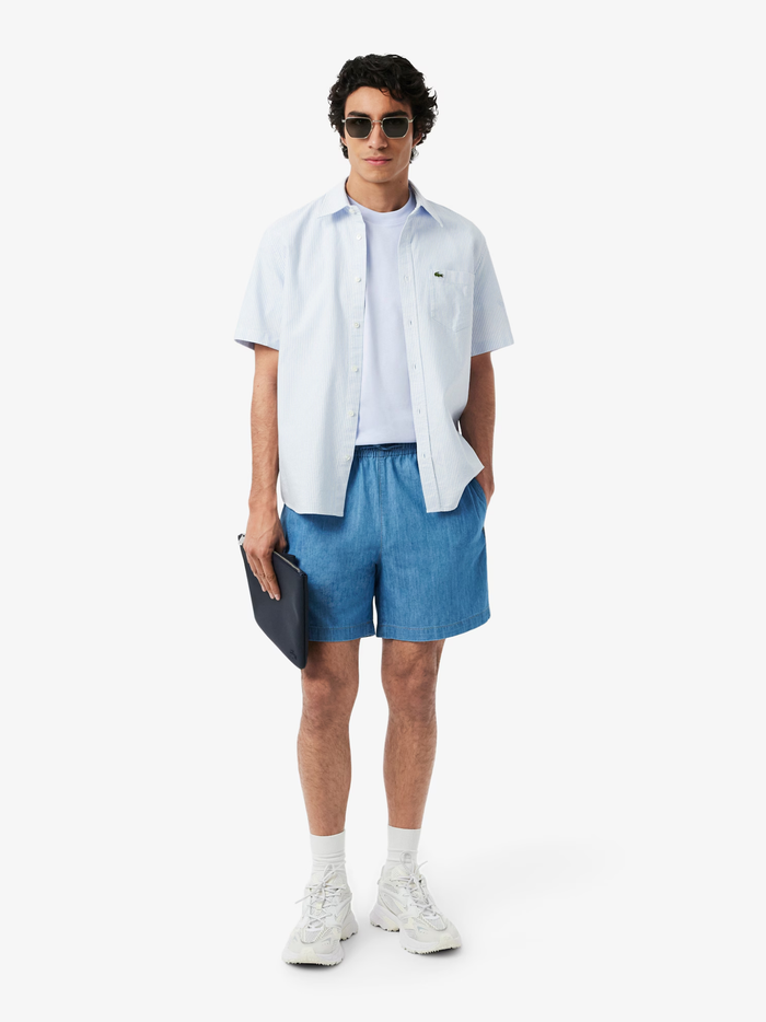 LACOSTE Cotton T-shirt Pastel Blue