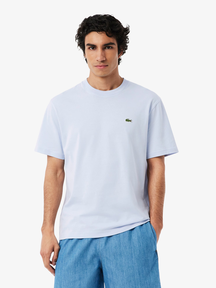 LACOSTE Cotton T-shirt Pastel Blue