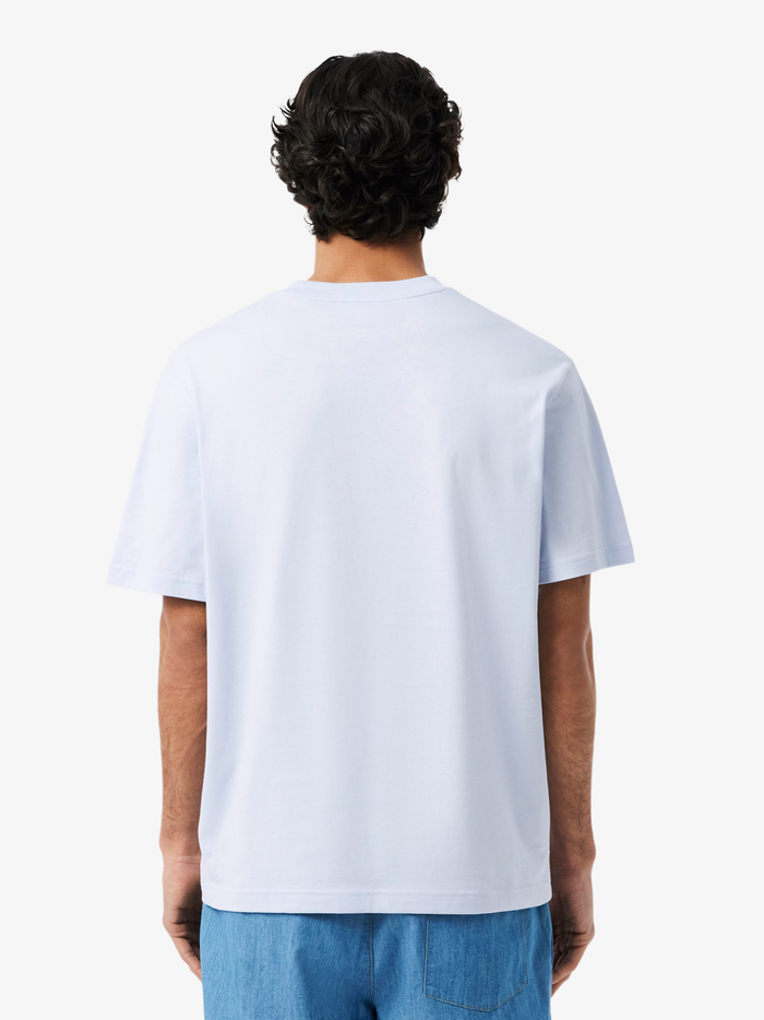 LACOSTE Cotton T-shirt Pastel Blue
