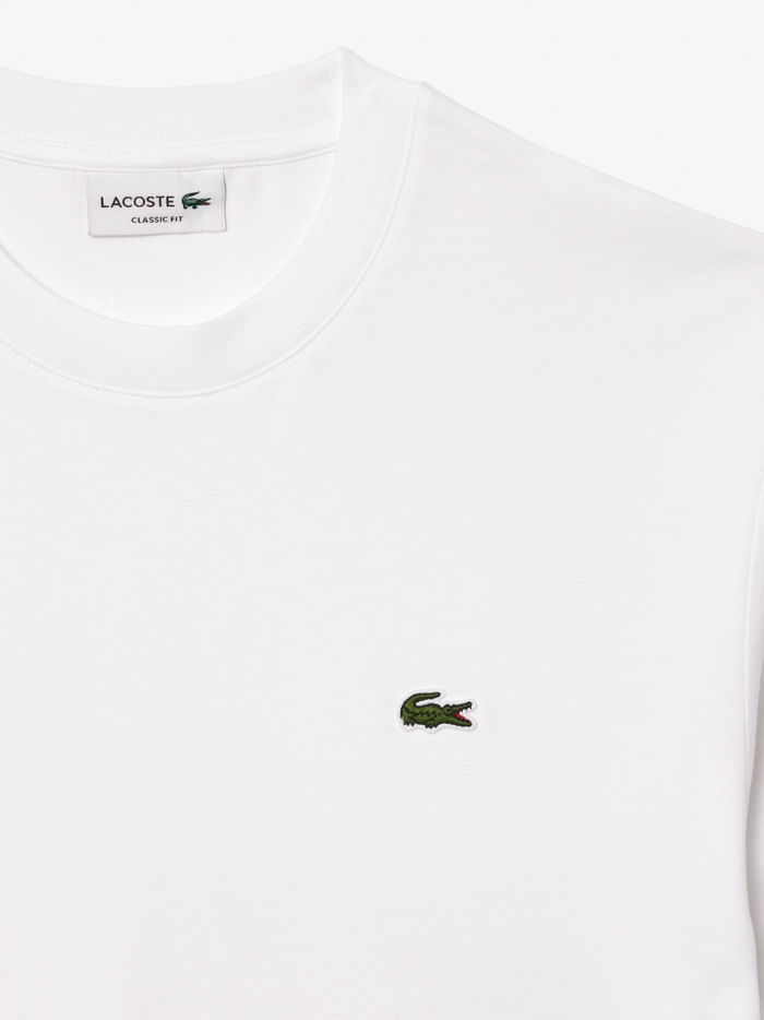 LACOSTE Cotton T-shirt White - additional product detail or styling view demonstrating timeless versatility
