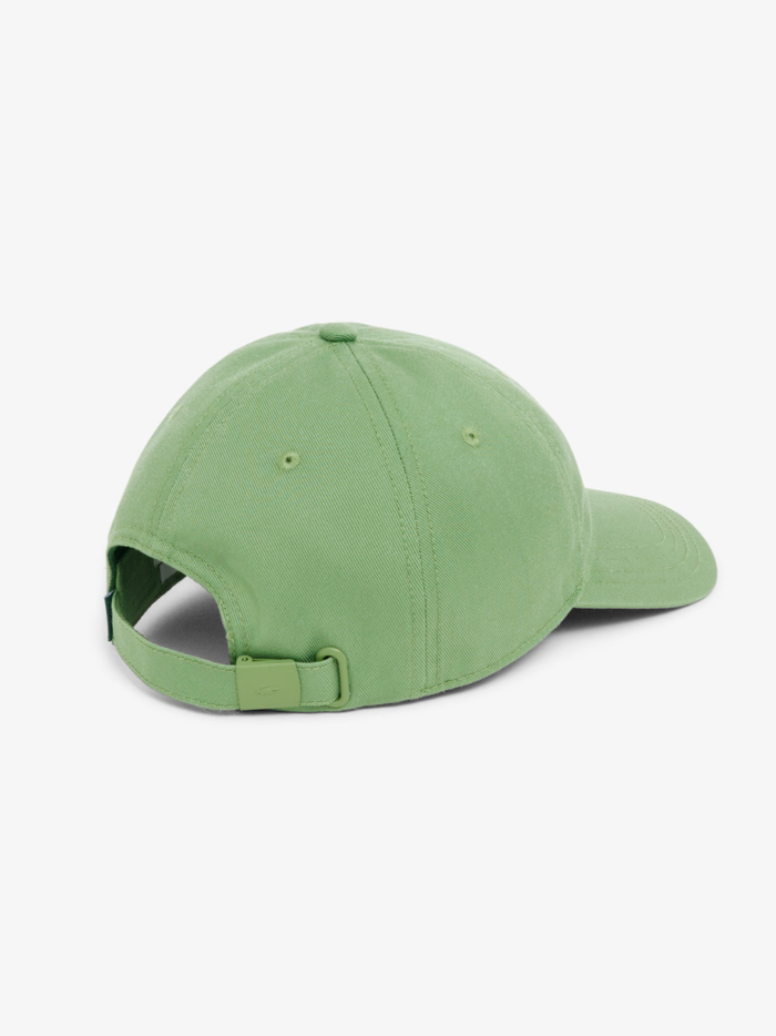 LACOSTE Cotton Twill Cap Lime Green - MAISONDEFASHION.COM