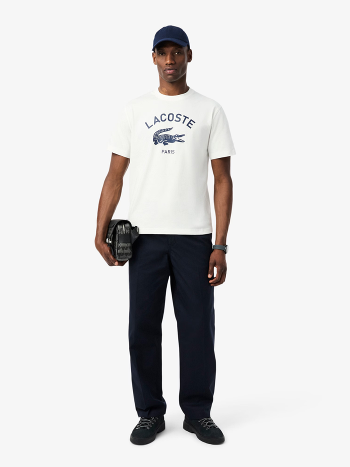 LACOSTE Cotton Twill Cap Midnight Blue - MAISONDEFASHION.COM