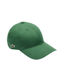 LACOSTE Cotton Twill Cap Pine Green - MAISONDEFASHION.COM
