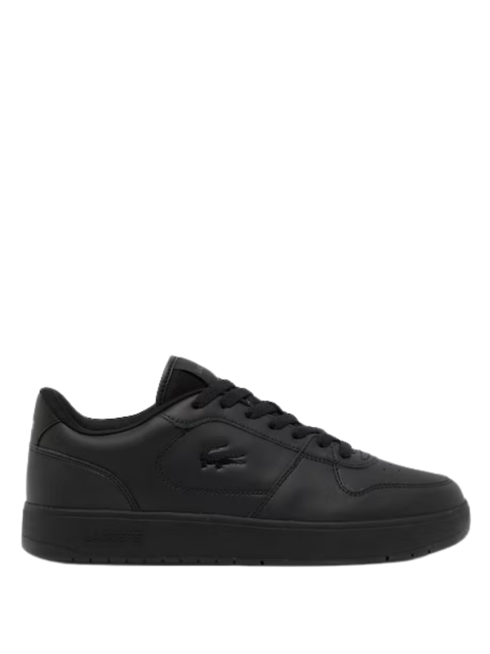 LACOSTE Court Ace Leather Sneakers Black - MAISONDEFASHION.COM