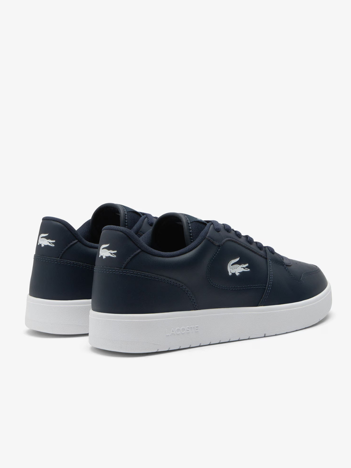 LACOSTE Court Ace Leather Sneakers Navy/White - MAISONDEFASHION.COM