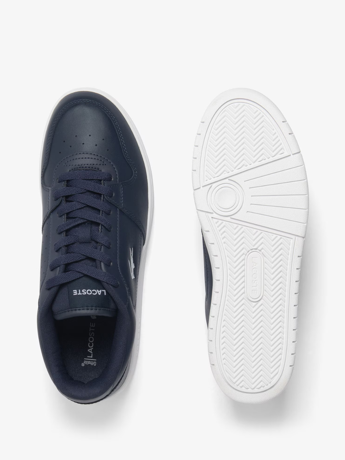 LACOSTE Court Ace Leather Sneakers Navy/White - MAISONDEFASHION.COM